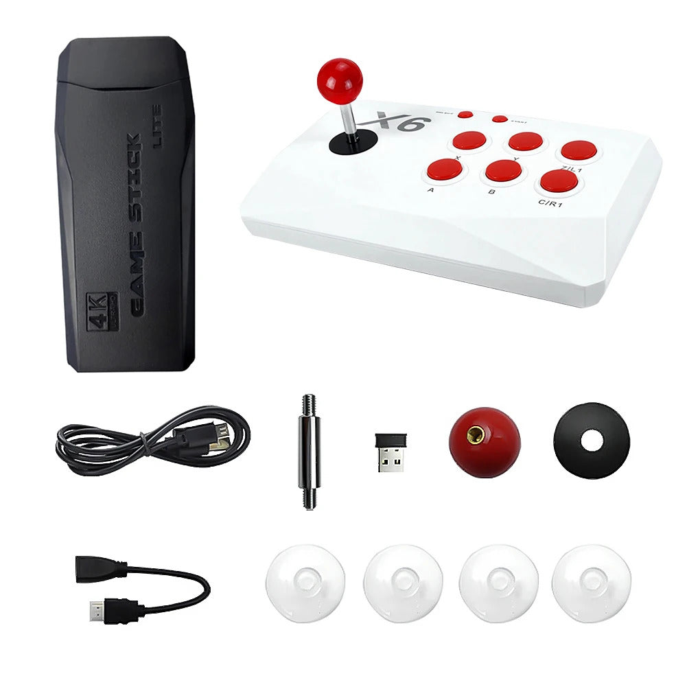 X6 Game Stick 8K Console 64GB with Dual 2.4G Wireless Controllers – 20000+ Games