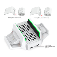 DOBE XBOX Series S Cooling Stand with Dual Controller Charging – TYX-0663