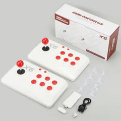 X6 Game Stick 8K Console 64GB with Dual 2.4G Wireless Controllers – 20000+ Games
