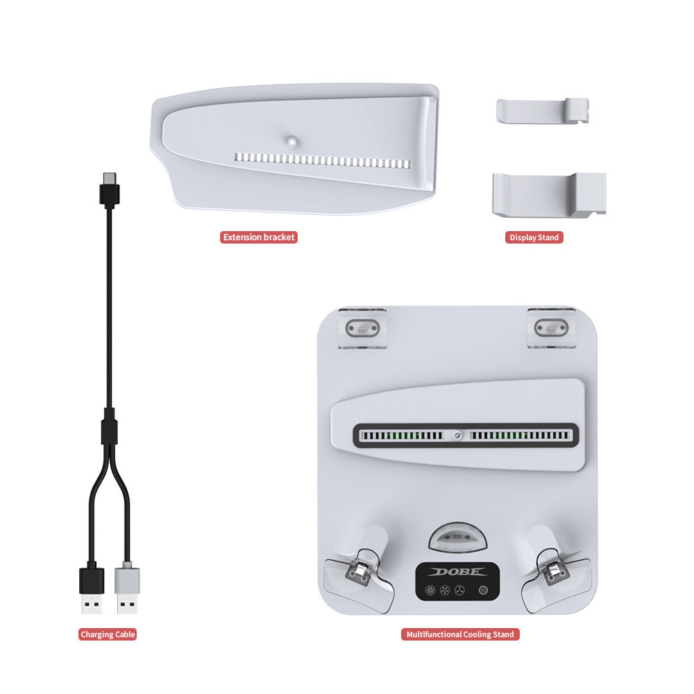 DOBE PS5 MULTI-FUNCTION COOLING CHARGING DOCK(FOR PS5 SLIM/FAT)
