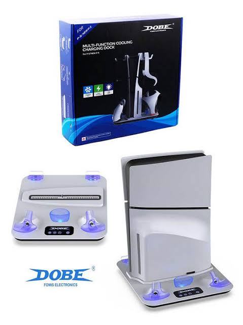 DOBE PS5 MULTI-FUNCTION COOLING CHARGING DOCK(FOR PS5 SLIM/FAT)