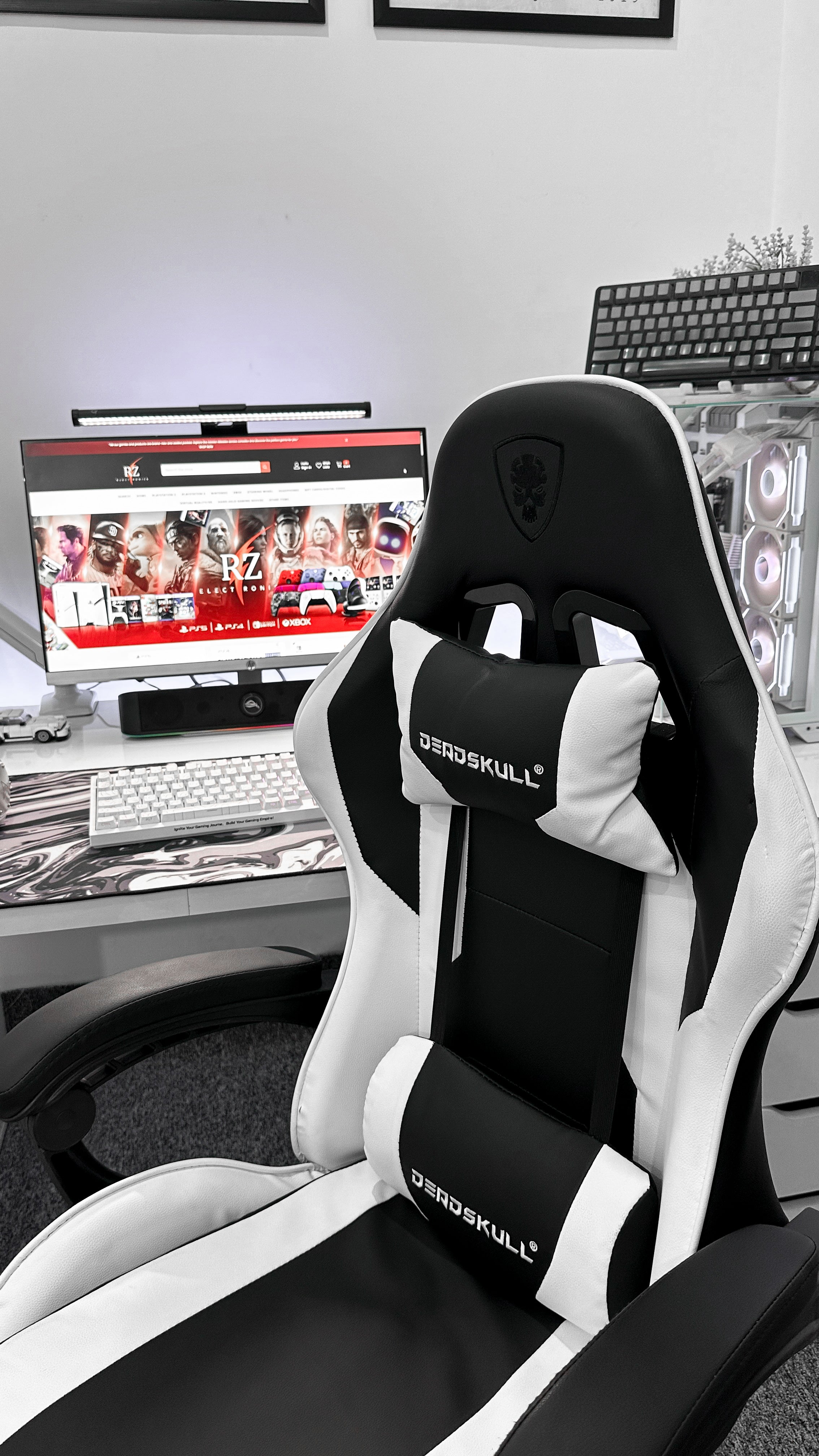 Deadskull Gaming Chair with Footrest