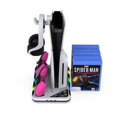 DOBE PS5 Multifunction Rgb Cooling  Charging Dock (PS5 FAT/SLIM)
