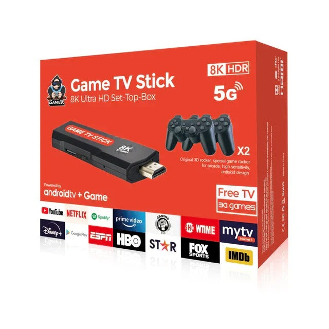 Original Q9 Max Android Pro Wireless Gaming Controller (Type-C) with 2 wireless controllers And Tv Remote