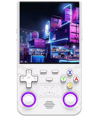 R36 Ultra Retro Handheld Game Console, with 64G Built-in 20000+ Games, 3000mAh Rechargeable, Support 20+ Simulators, Linux System, 4.0 Inch IPS Screen Portable Pocket Arcade (White