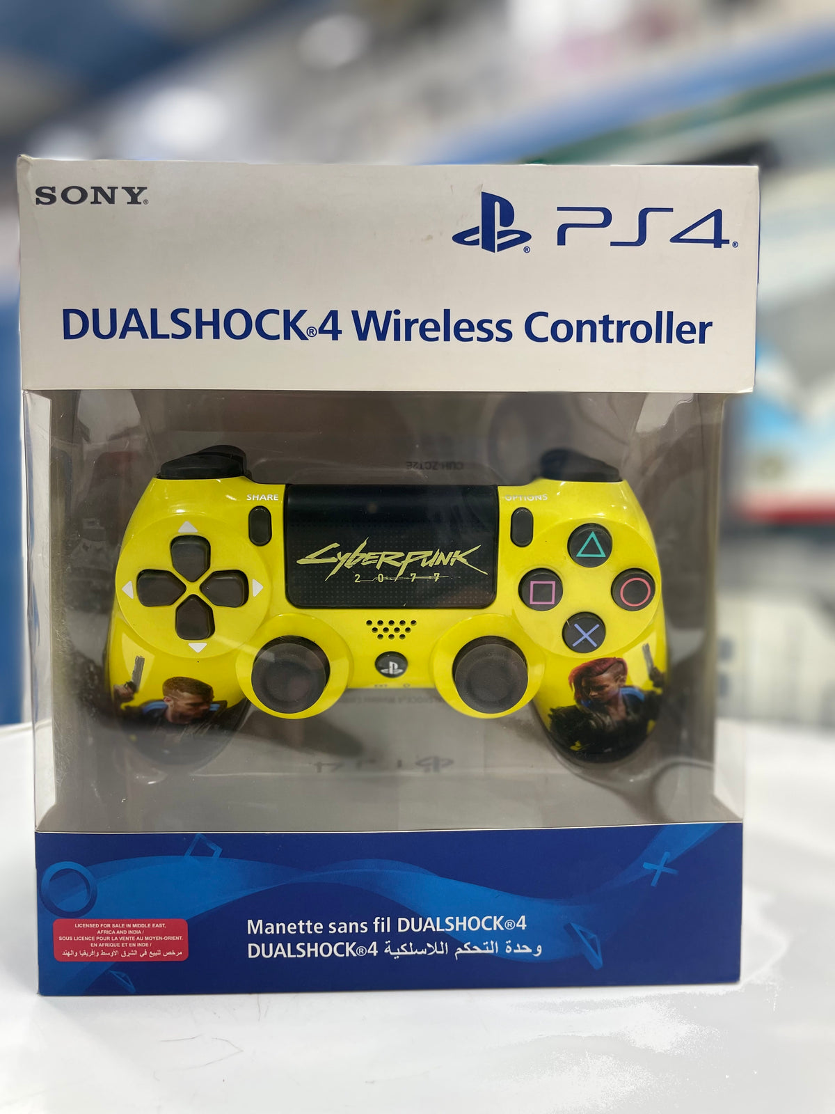 PS4 CONTROLLER/JOYSTICK(MASTER COPY) CYBERPUNK 2077 THEME